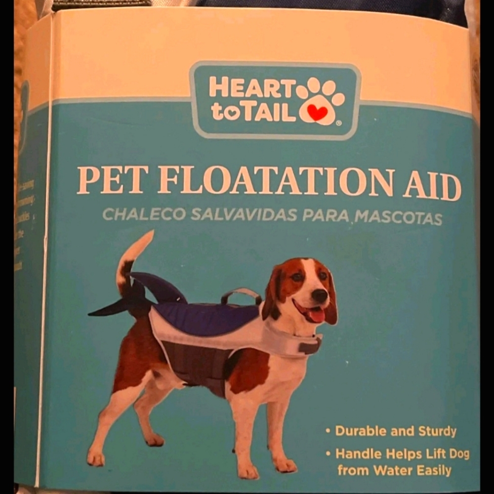 Heart to Tail Dog life jacket, size small